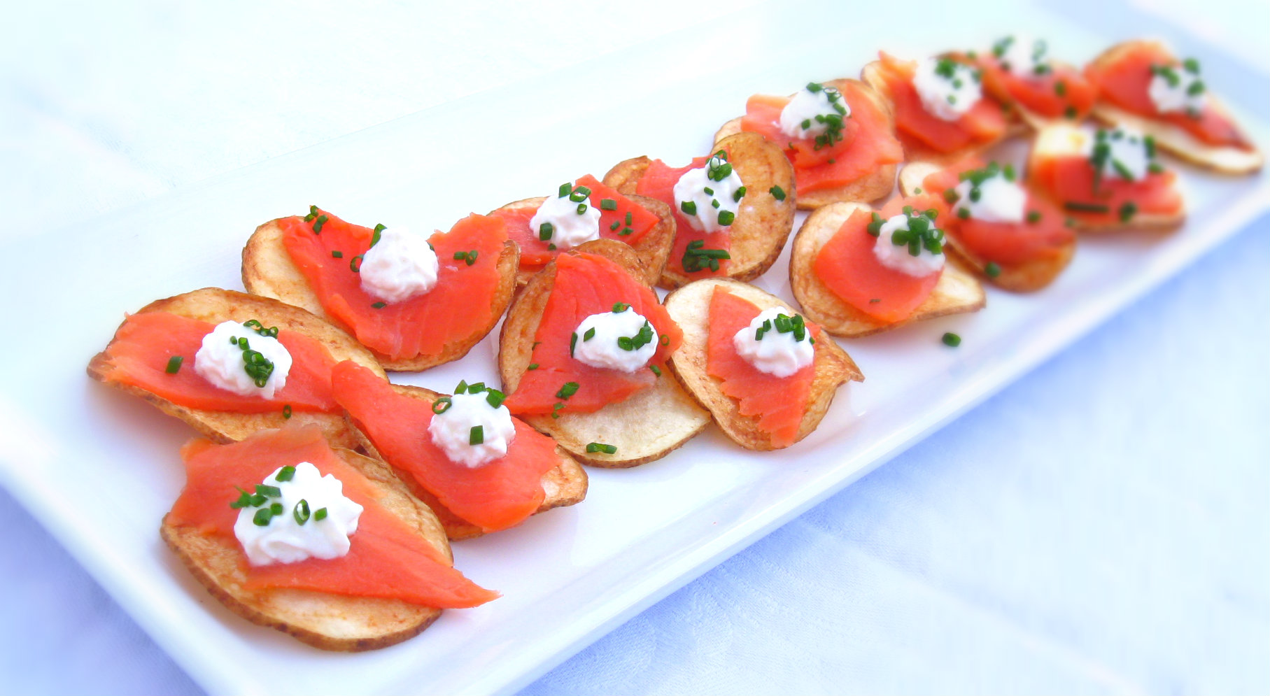 Chips ‘n’ Dip with Smoked Salmon